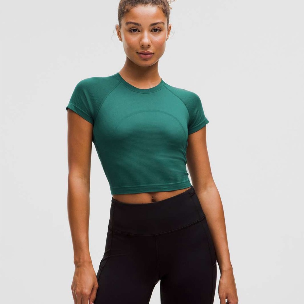 lululemon athletica swiftly tech cropped short sleeve shirt 2.0